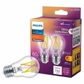 Philips Led Light Bulb, E26 Medium Lamp Base, Dimmable, Warm Glow, 2200 to 2700 K Color Temp 573386